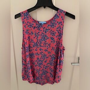 Draper James rsvp button tank top in pink medium